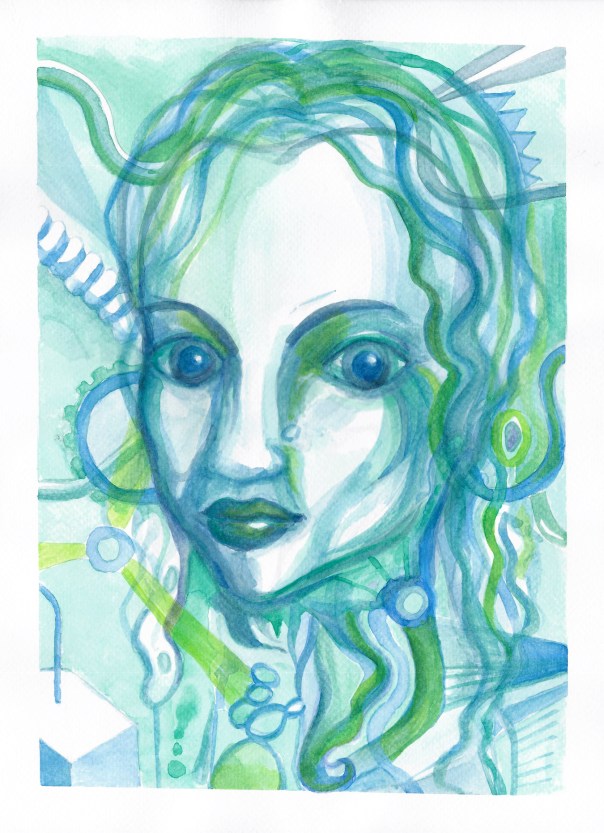 Flora Incarnata II, watercolour on paper, 30x40 cm